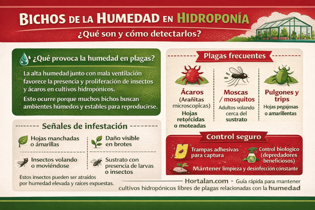 Bichos de la humedad en hidroponía