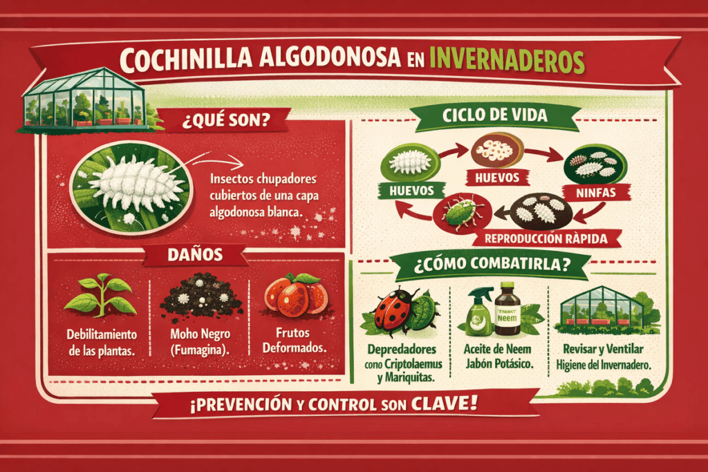 cochinilla en invernaderos