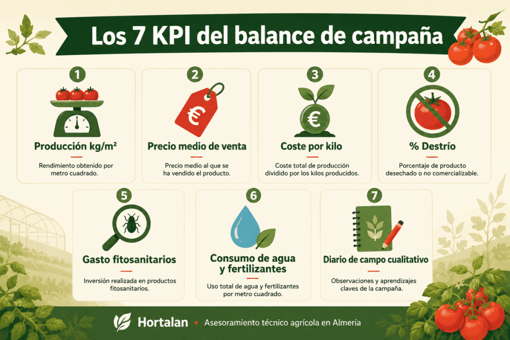 7 KPI para el balance de campaña hortícola en Almería